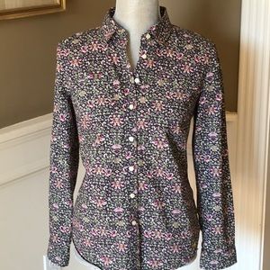 Moody floral Talbots button down shirt